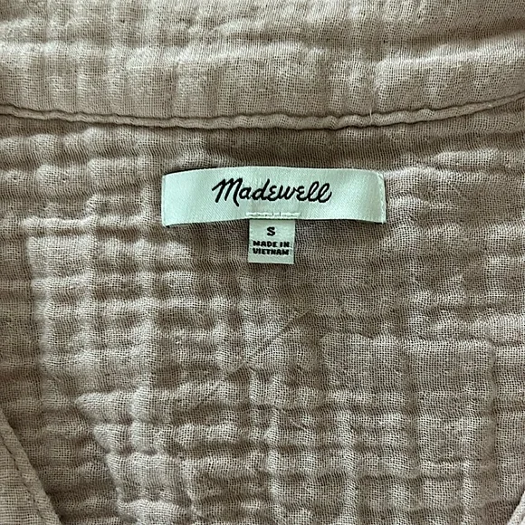 Madewell Comfy Dusty Rose Pink Long Sleeve Shirt Top **Size S**🌸🌸 - Picture 4 of 4